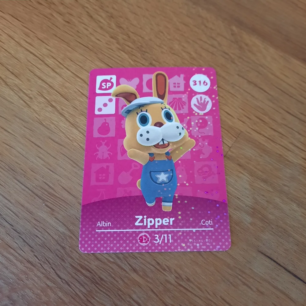 Zipper T. Bunny / ぴょんたろう 🌈holographic🌈 amiibo card